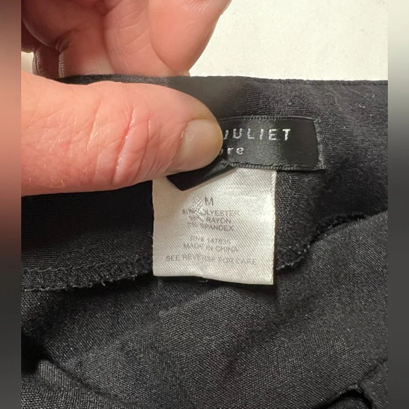 ROMEO AND JULIET COUTURE Black wide leg‎ snap side pants size M. - Picture 12 of 16